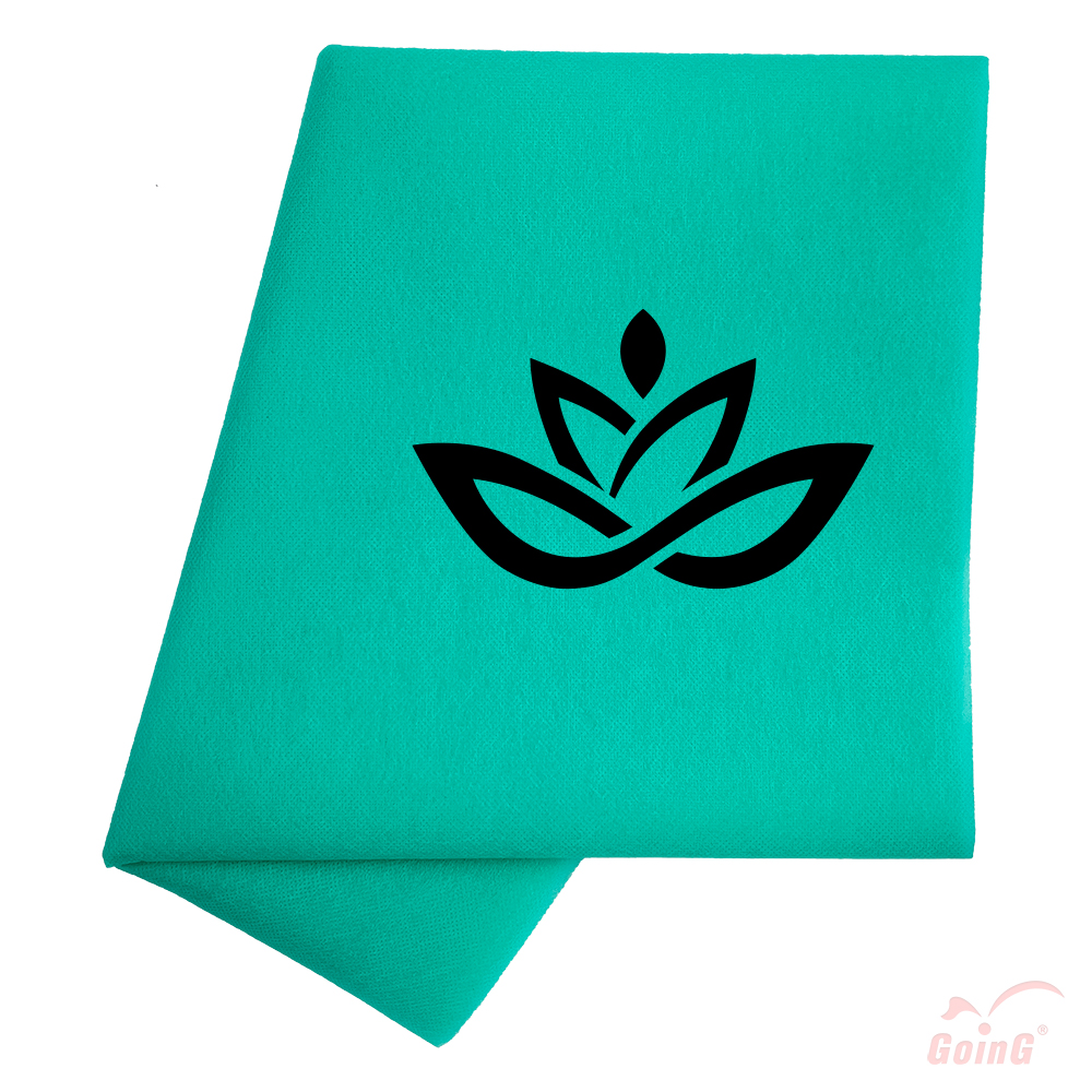 Printed 1040 Higienic sheet 80x200 light green - Lotus ill. FK